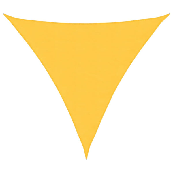 vidaXL Sun Shade Sail Oxford Fabric Triangular 6x6x6 m Yellow