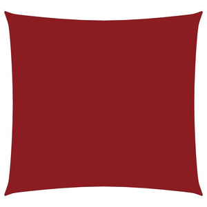 vidaXL Sun Shade Sail Oxford Fabric Square 2.5x2.5 m Red