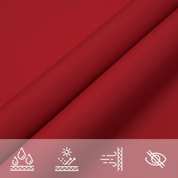 vidaXL Sun Shade Sail Oxford Fabric Square 4x4 m Red