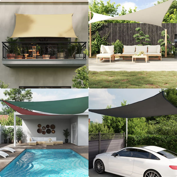 vidaXL Sun Shade Sail Oxford Fabric Square 4.5x4.5 m Red