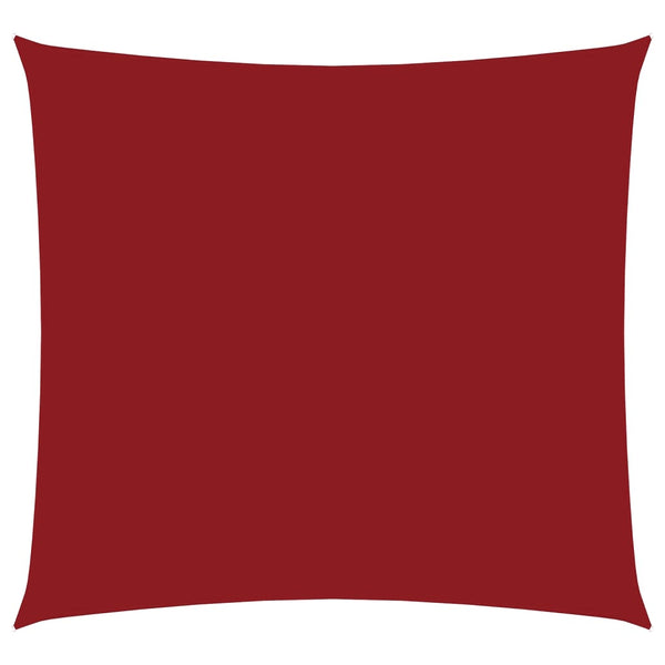vidaXL Sun Shade Sail Oxford Fabric Square 5x5 m Red