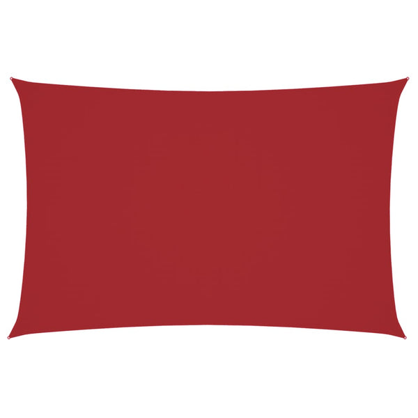vidaXL Sun Shade Sail Oxford Fabric Rectangular 2x4 m Red