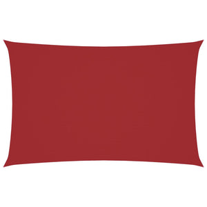 vidaXL Oxford Fabric Sun Shade Sail Rectangular 2x4.5 m Red