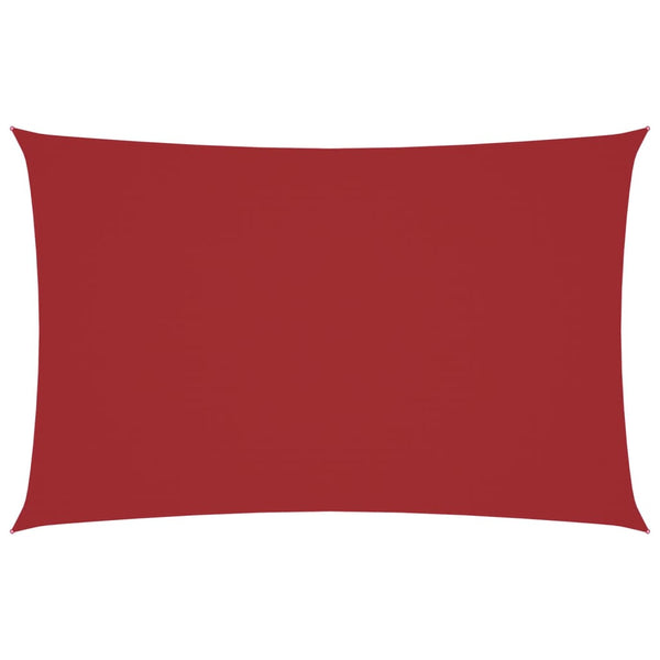 vidaXL Oxford Fabric Sun Shade Sail Rectangular 2x4.5 m Red