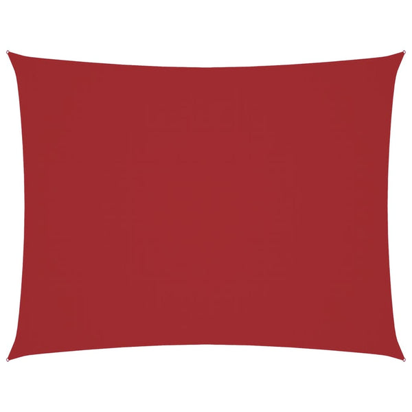 vidaXL Oxford Fabric Sun Shade Sail Rectangular 2.5x3.5 m Red