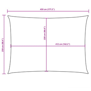 vidaXL Sun Shade Sail Oxford Fabric Rectangular 2.5x4.5 m Red