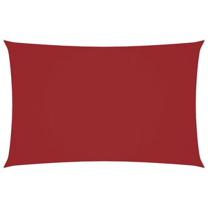 vidaXL Sun Shade Sail Oxford Fabric Rectangular 2.5x5 m Red