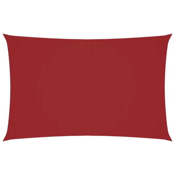 vidaXL Sun Shade Sail Oxford Fabric Rectangular 2.5x5 m Red