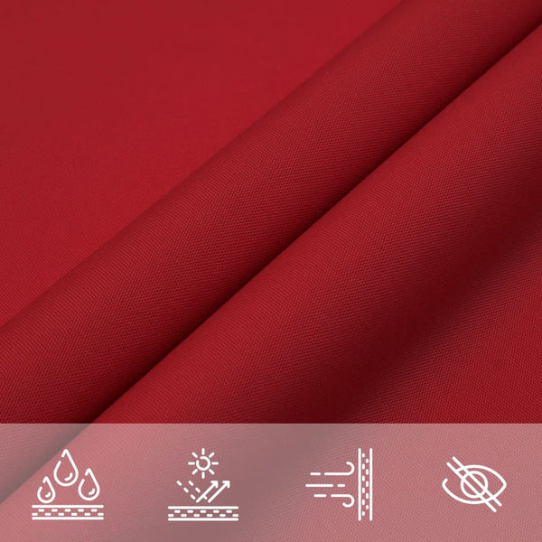 vidaXL Sun Shade Sail Oxford Fabric Rectangular 2.5x5 m Red
