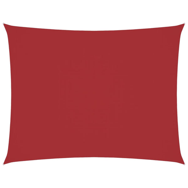 vidaXL Sun Shade Sail Oxford Fabric Rectangular 3x4.5 m Red