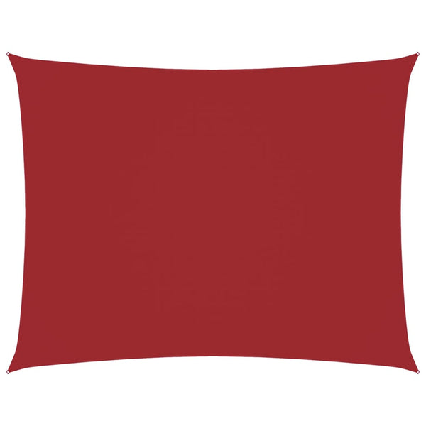 vidaXL Sun Shade Sail Oxford Fabric Rectangular 3.5x4.5 m Red