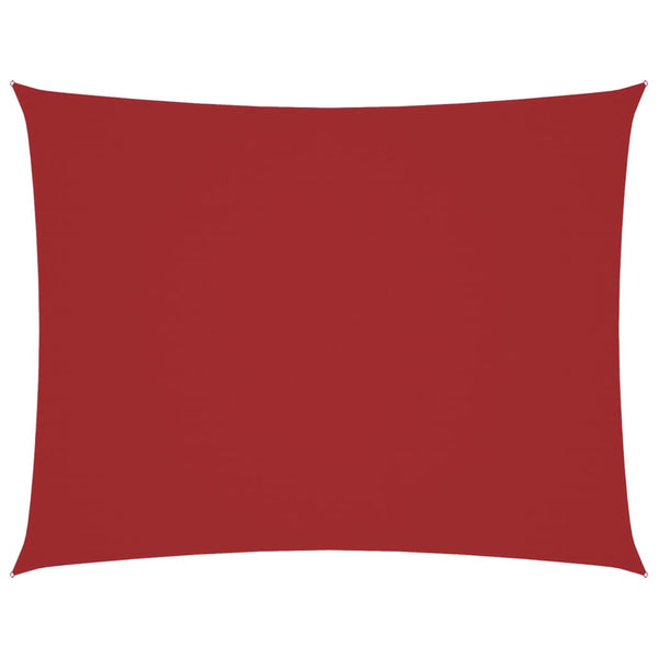 vidaXL Sun Shade Sail Oxford Fabric Rectangular 3.5x5 m Red