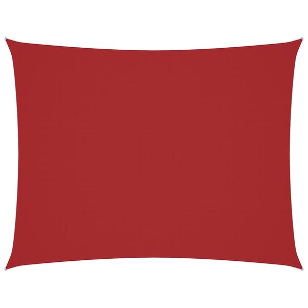 vidaXL Sun Shade Sail Oxford Fabric Rectangular 4x6 m Red