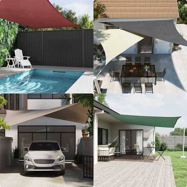 vidaXL Sun Shade Sail Oxford Fabric Rectangular 4x6 m Red