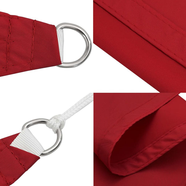 vidaXL Sun Shade Sail Oxford Fabric Rectangular 6x7 m Red