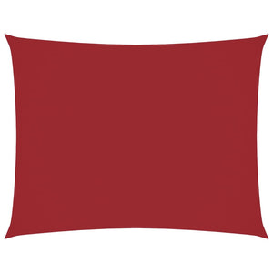 vidaXL Sun Shade Sail Oxford Fabric Rectangular 6x8 m Red