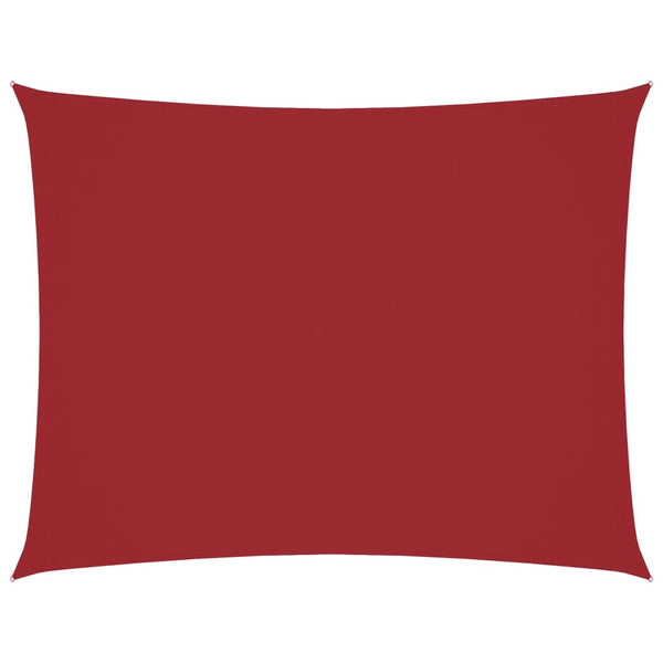 vidaXL Sun Shade Sail Oxford Fabric Rectangular 6x8 m Red