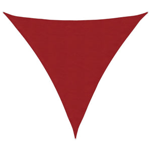 vidaXL Sun Shade Sail Oxford Fabric Triangular 3.6x3.6x3.6 m Red