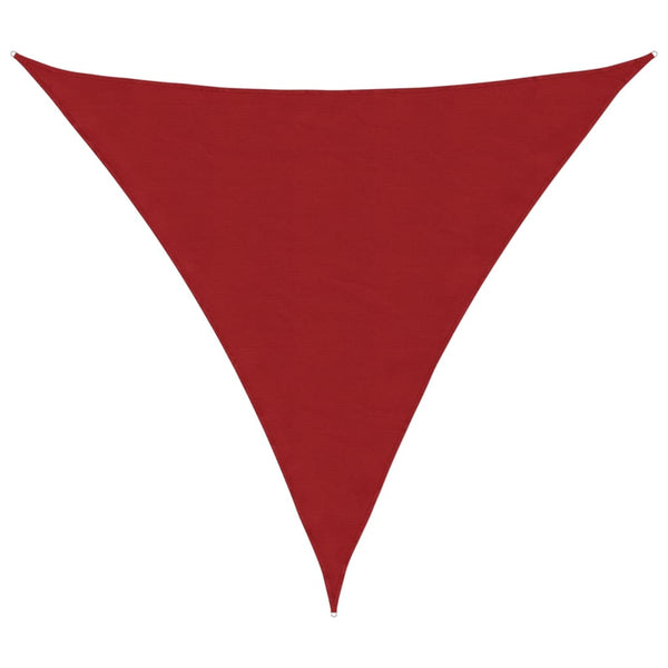 vidaXL Sun Shade Sail Oxford Fabric Triangular 3.6x3.6x3.6 m Red