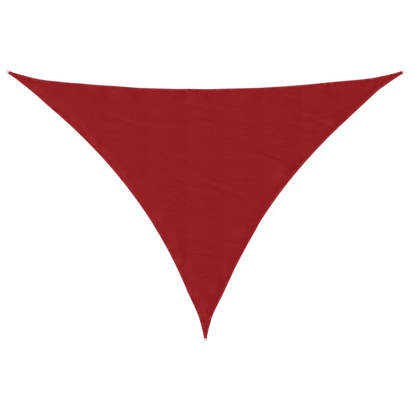 vidaXL Sun Sail Oxford Fabric Triangular 3x3x4.24 m Red
