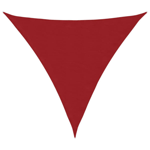 vidaXL Sun Shade Sail Oxford Fabric Triangular 5x5x5 m Red