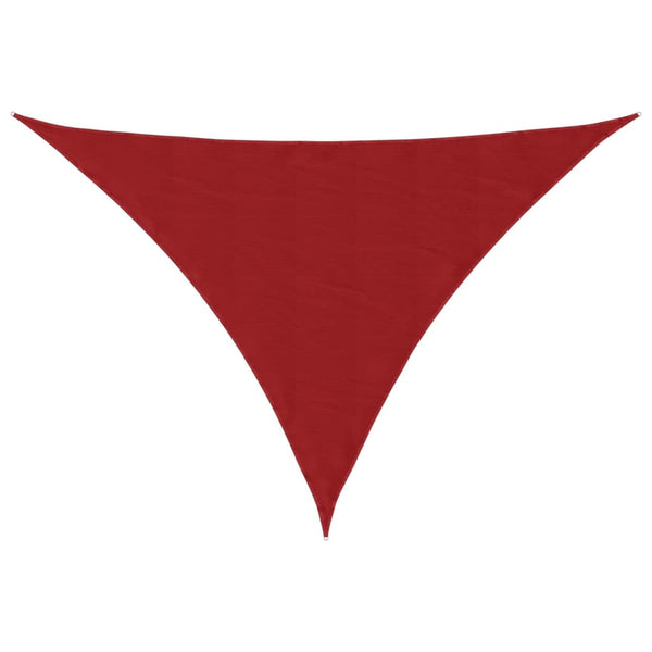 vidaXL Sun Shade Sail Oxford Fabric Triangular 5x5x6 m Red