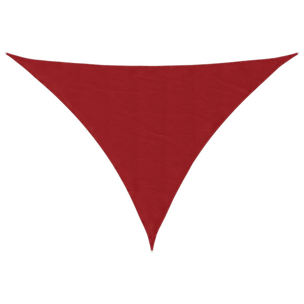 vidaXL Sun Shade Sail Oxford Fabric Triangular 4x5x6.4 m Red