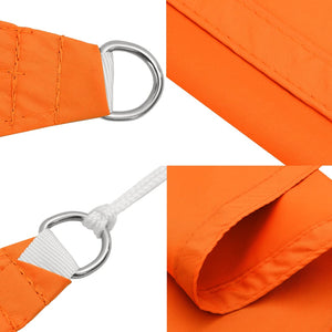 vidaXL Sun Shade Sail Oxford Fabric Rectangular 6x7 m Orange
