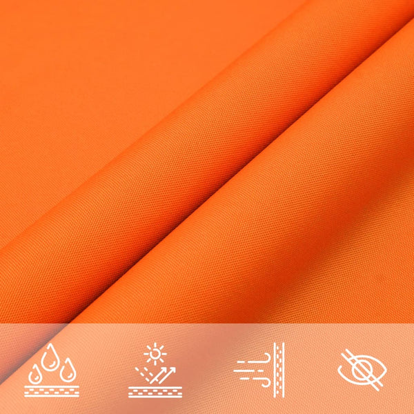 vidaXL Sun Shade Sail Oxford Fabric Rectangular 6x7 m Orange