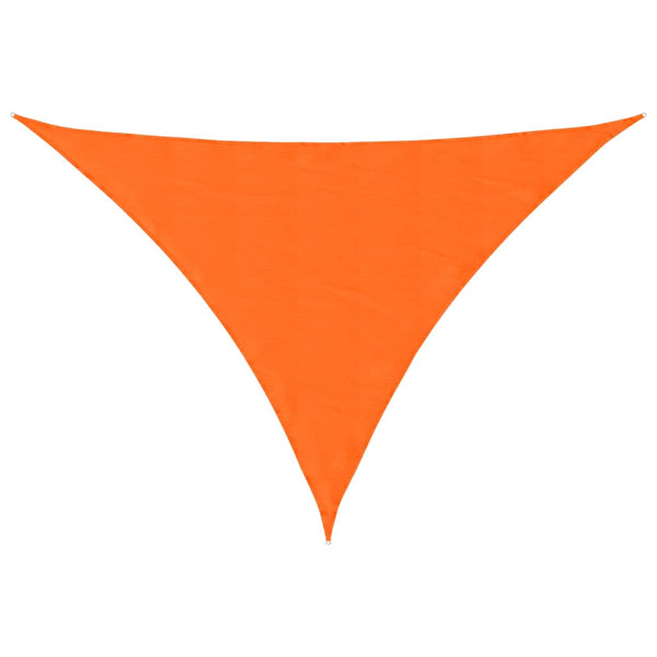 vidaXL Sun Shade Sail Oxford Fabric Triangular 5x7x7 m Orange