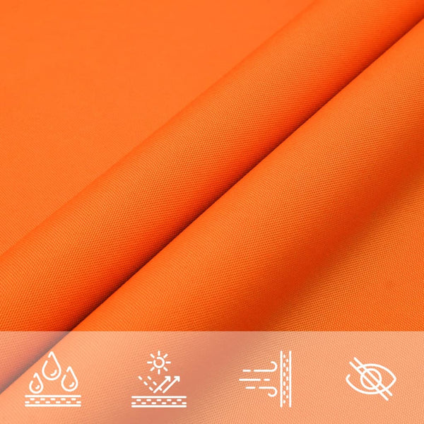 vidaXL Sun Shade Sail Oxford Fabric Triangular 5x7x7 m Orange