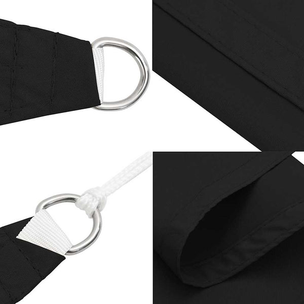 vidaXL Sun Shade Sail Oxford Fabric Square 2x2 m Black