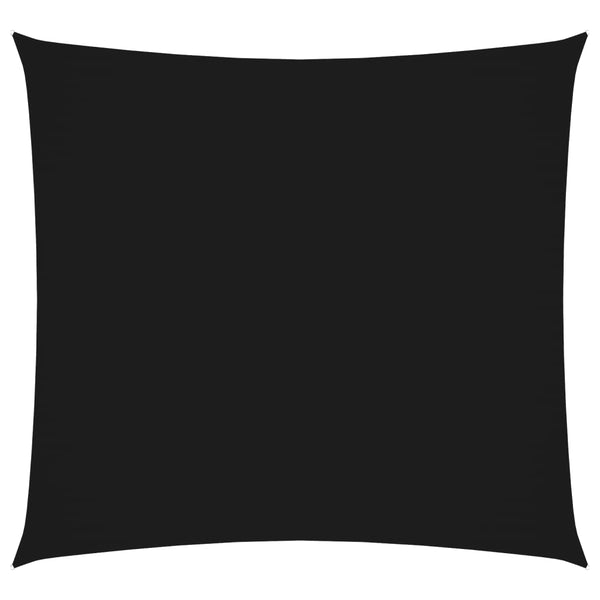 vidaXL Oxford Fabric Square Sun Shade Sail 2.5x2.5 m Black