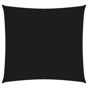 vidaXL Oxford Fabric Sun Shade Sail Square 3.6x3.6 m Black
