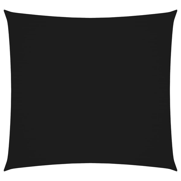 vidaXL Oxford Fabric Sun Shade Sail Square 6x6 m Black