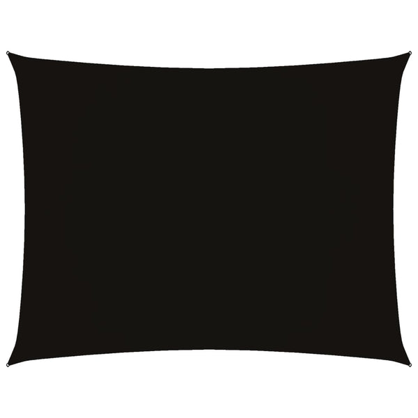 vidaXL Sun Shade Sail Oxford Fabric Rectangular 2x3 m Black