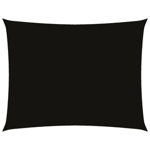 vidaXL Sun Shade Sail Oxford Fabric Rectangular 2x3.5 m Black