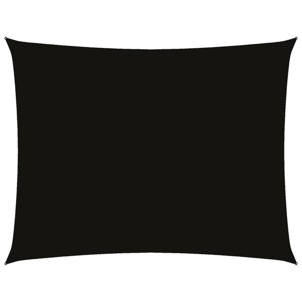 vidaXL Sun Shade Sail Oxford Fabric Rectangular 2x3.5 m Black