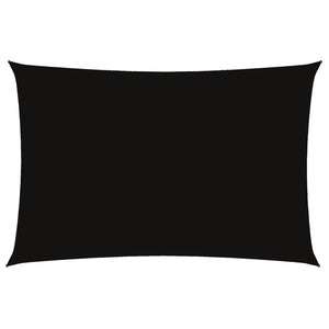 vidaXL Sun Shade Sail Oxford Fabric Rectangular 2x4 m Black