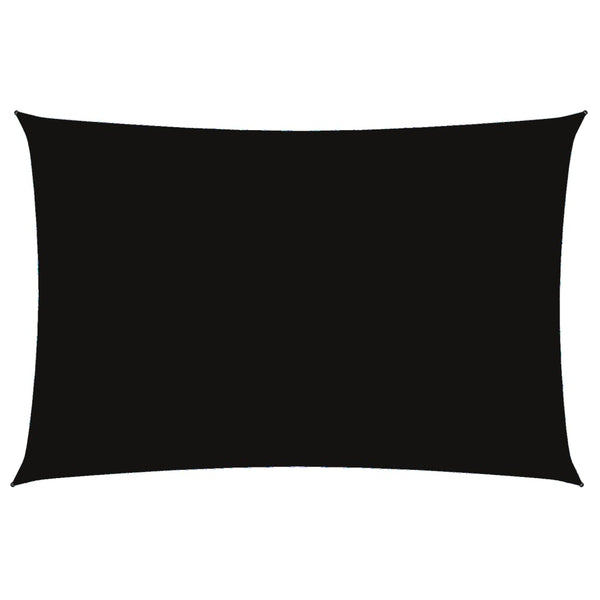 vidaXL Sun Shade Sail Oxford Fabric Rectangular 2x4 m Black