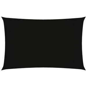 vidaXL Sun Shade Sail Oxford Fabric Rectangular 2x5 m Black