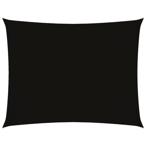 vidaXL Sun Shade Sail Oxford Fabric Rectangular 2.5x3.5 m Black