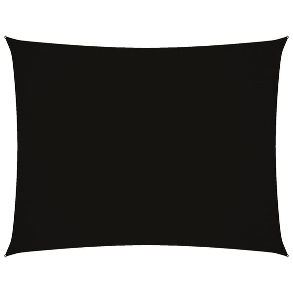 vidaXL Sun Shade Sail Oxford Fabric Rectangular 2.5x4 m Black