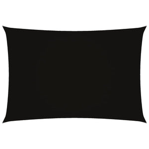 vidaXL Sun Shade Sail Oxford Fabric Rectangular 2.5x4.5 m Black