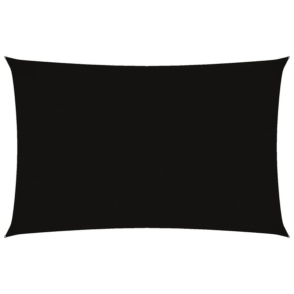 vidaXL Sun Shade Sail Oxford Fabric Rectangular 2.5x5 m Black
