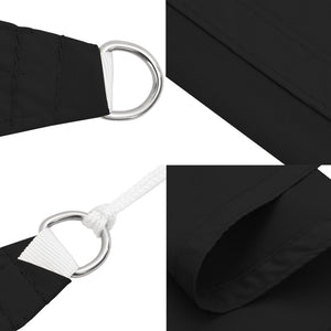 vidaXL Sun Shade Sail Oxford Fabric Rectangular 2.5x5 m Black