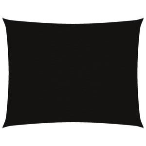 vidaXL Oxford Fabric Sun Shade Sail Rectangular 3x4 m Black
