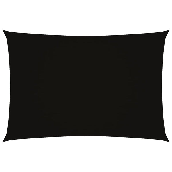 vidaXL Sun Shade Sail Oxford Fabric Rectangular 3x5 m Black