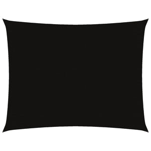 vidaXL Sun Shade Sail Oxford Fabric Rectangular 3x6 m Black