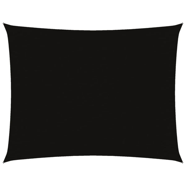vidaXL Sun Shade Sail Oxford Fabric Rectangular 3x6 m Black